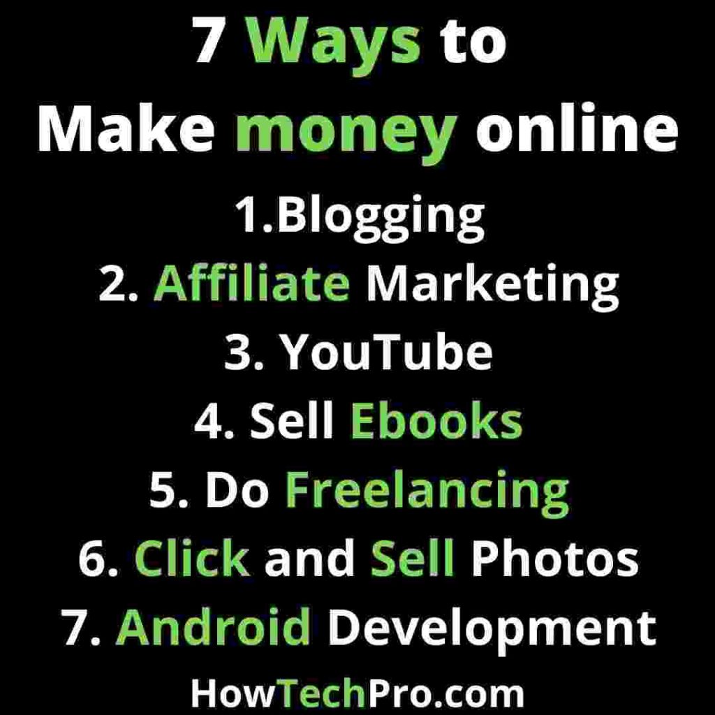 Legit Ways to make money online